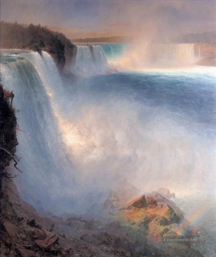 Niagara Falls von der amerikanischen Seite Landschaft Hudson Fluss Frederic Edwin Kirche Landschaft Ölgemälde